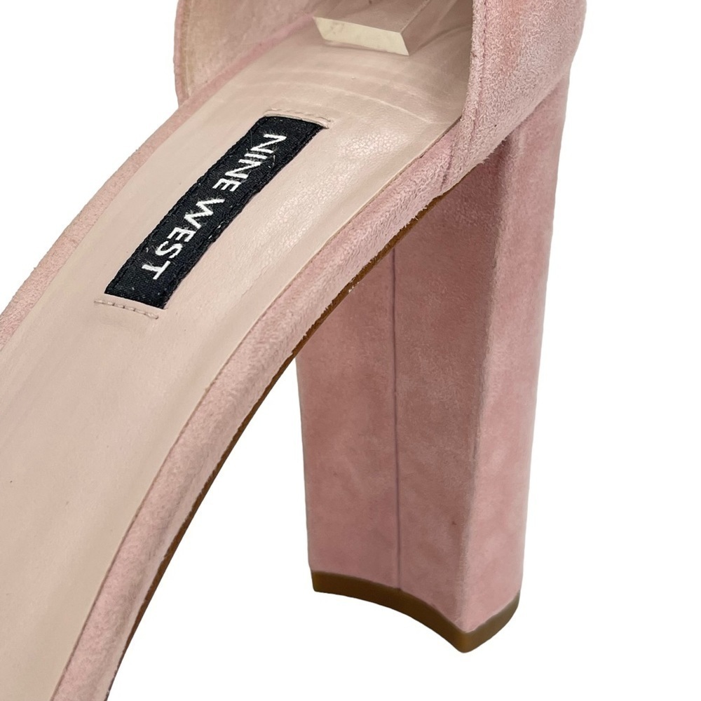 Nine West Dempsey Soft Pink Suede Leather Womens Heels Size 10M - Picture 6 of 16